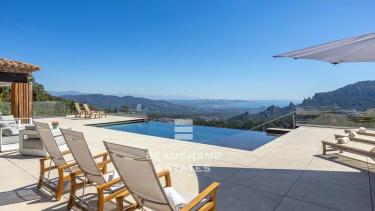 Villa contemporaine - 5 chambres, vue mer et montagne